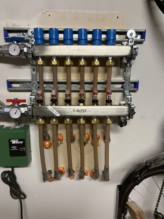 Plumber performing Gas Leak Detection at a residential property in St. John